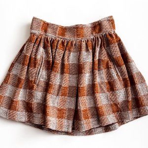 Free People Plaid Skirt With Pockets